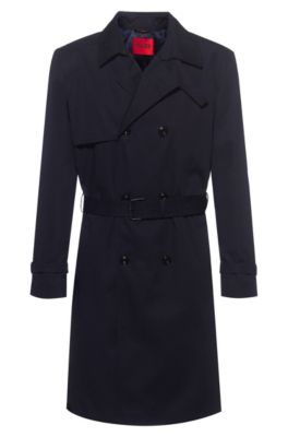 hugo boss trench coat herre