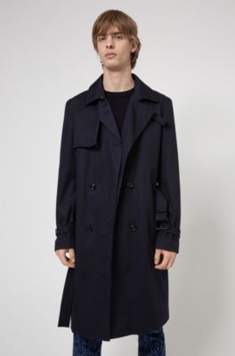 hugo boss trench coat herre