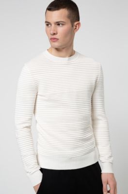 mens white hugo boss jumper