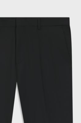 Extra-slim-fit trousers in super-flex fabric, Black