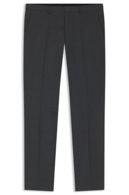 Extra-slim-fit trousers in super-flex fabric, Dark Grey