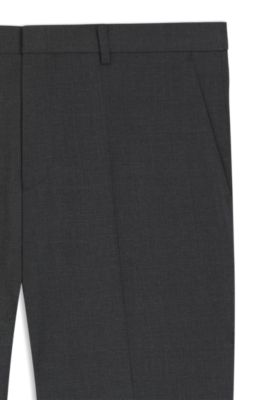 Extra-slim-fit trousers in super-flex fabric, Dark Grey