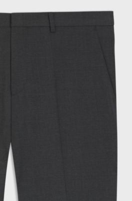 Extra-slim-fit trousers in super-flex fabric, Dark Grey