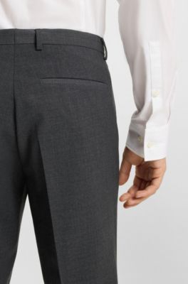 Extra-slim-fit trousers in super-flex fabric, Dark Grey