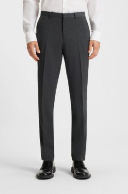 Extra-slim-fit trousers in super-flex fabric, Dark Grey