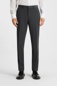 Extra-slim-fit trousers in super-flex fabric, Dark Grey