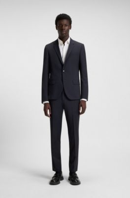 Extra slim-fit broek van superflexibel materiaal, Donkerblauw