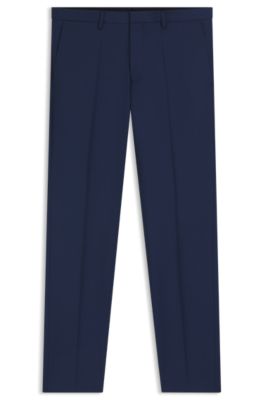Extra-slim-fit trousers in super-flex fabric, Blue