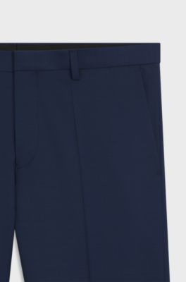 Extra-slim-fit trousers in super-flex fabric, Blue