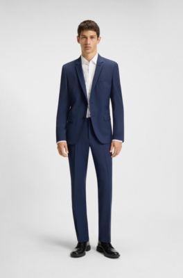 Pantalon Extra Slim en tissu tr&egrave;s souple, Bleu