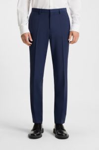 Extra-slim-fit trousers in super-flex fabric, Blue