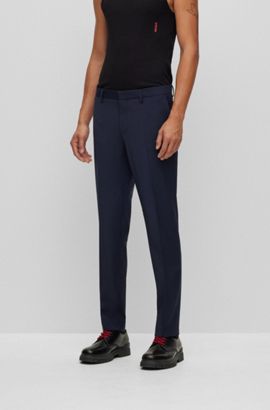 Slim-Fit Shorts aus strukturierter Stretch-Baumwolle HUGO BOSS Herren Kleidung Hosen & Jeans Lange Hosen Stretchhosen 