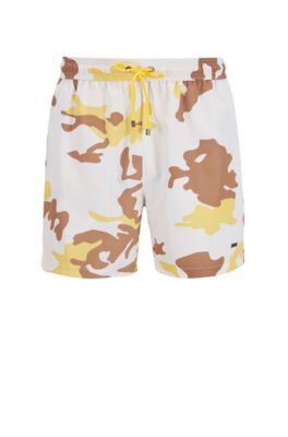 hugo boss camo swim trunks