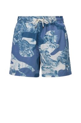 hugo boss camo swim shorts