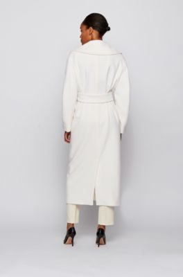 BOSS - Relaxed-fit coat in virgin wool 