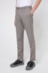 Slim-fit suit in virgin wool with micro pattern, Light Brown