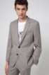 Slim-fit suit in virgin wool with micro pattern, Light Brown