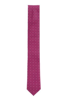 BOSS - Dot-print tie in water-repellent 