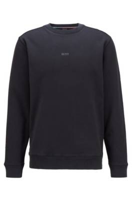Sweat Relaxed Fit en molleton peau de pêche avec logo irisé