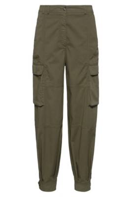 Pantalon esprit militaire Relaxed Fit en coton biologique à teneur en stretch