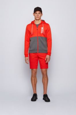 hugo boss tracksuit red