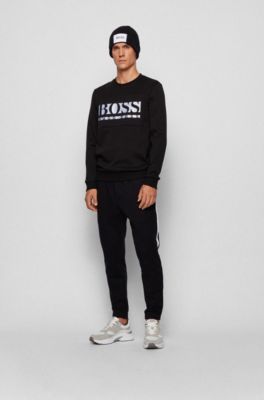 black and gold hugo boss tracksuit