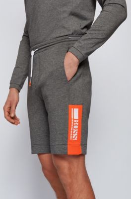 hugo boss tracksuit grey and orange