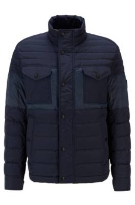 Veste Slim Fit déperlante garnie de duvet