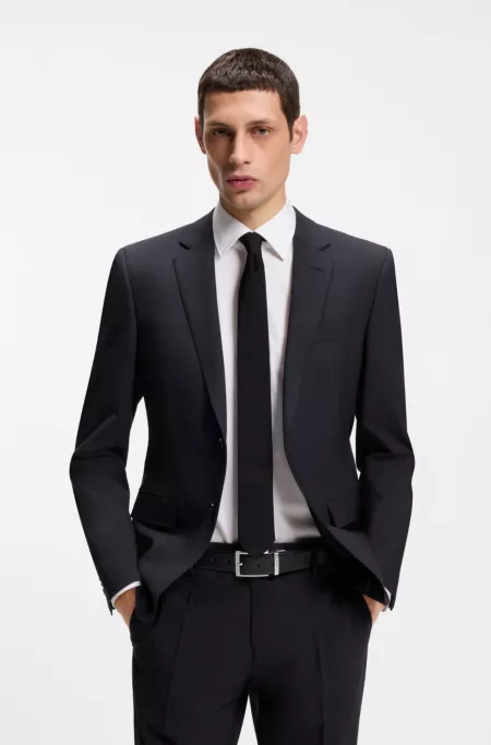 Reversible belt in structured Italian leather