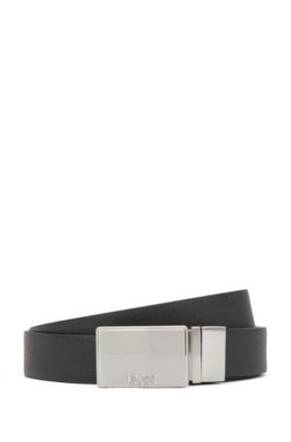 BOSS - Reversible belt in leather with 