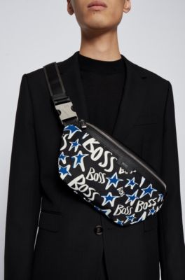 BOSS - Belt bag with digitally printed stars and logos
