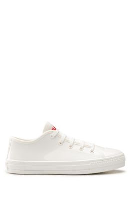 low profile white trainers