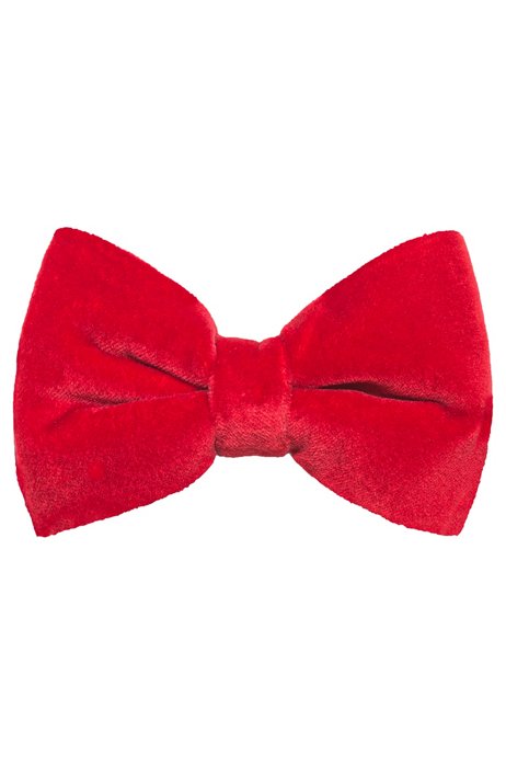 Bow tie in velvet, Light Red