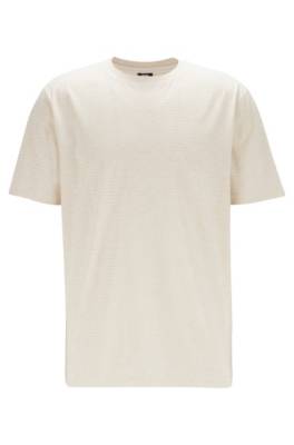 T-shirt à rayures en coton biologique et chanvre
