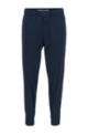 Water-repellent relaxed-fit pants with drawstring waistband, Dark Blue