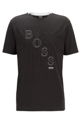 hugo boss mens black shirt