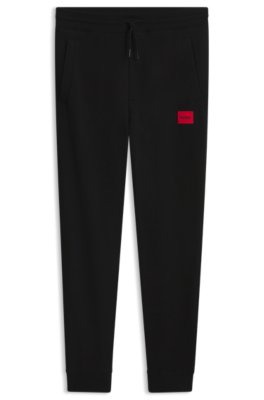 Hugo Uomo Nero Pantaloni Della Tuta Con Logo