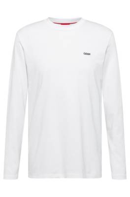 T-shirt à manches longues en coton avec logo brodé