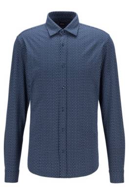 Chemise Slim Fit en jersey de coton imprimé