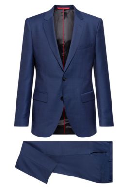 hugo boss bright blue suit