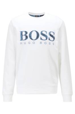 Sweat Relaxed Fit en coton avec logo et broderies