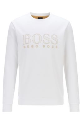 boss sweatshirt white