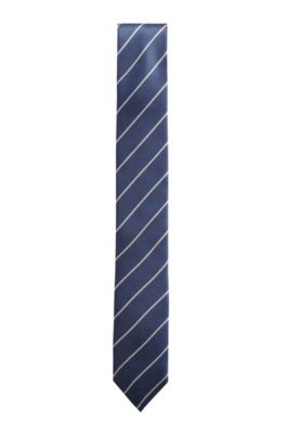 BOSS - Italian-made tie in cupro with 