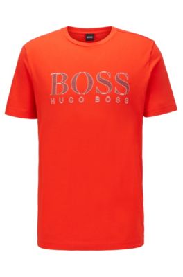 hugo boss t shirt white and red