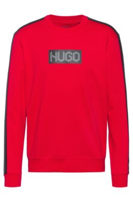 red hugo boss hoodie