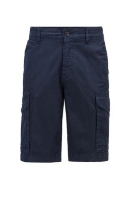 BOSS - Tapered-fit cargo shorts in 