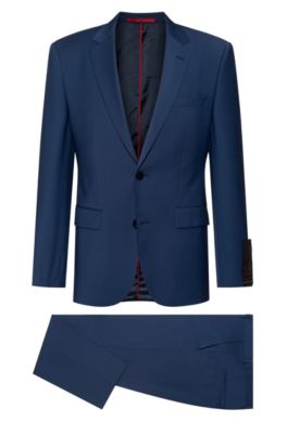 hugo boss dark blue suit