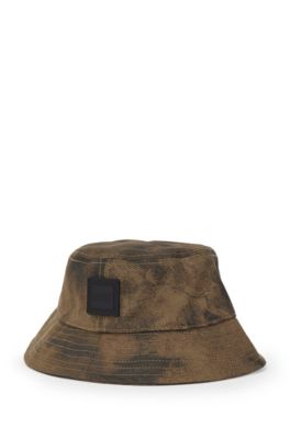 BOSS - Cotton bucket hat with seasonal 
