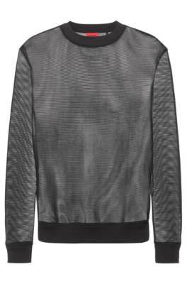 Sweat Regular Fit en mesh transparent