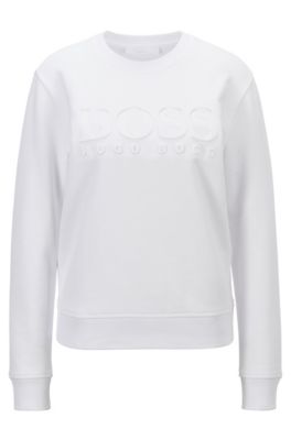 white boss hoodie